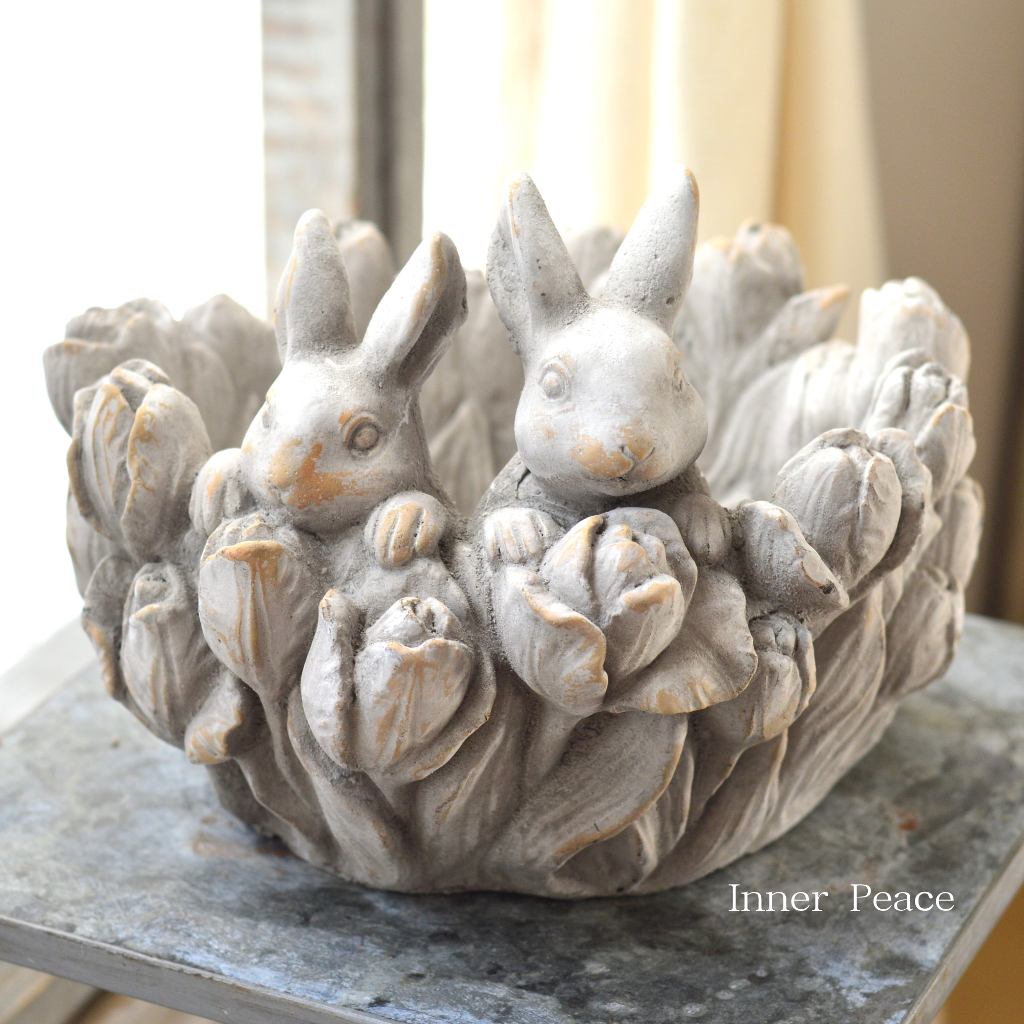 【MURATAYA】 ラビットフラワープランター 『L』 (No.1726)