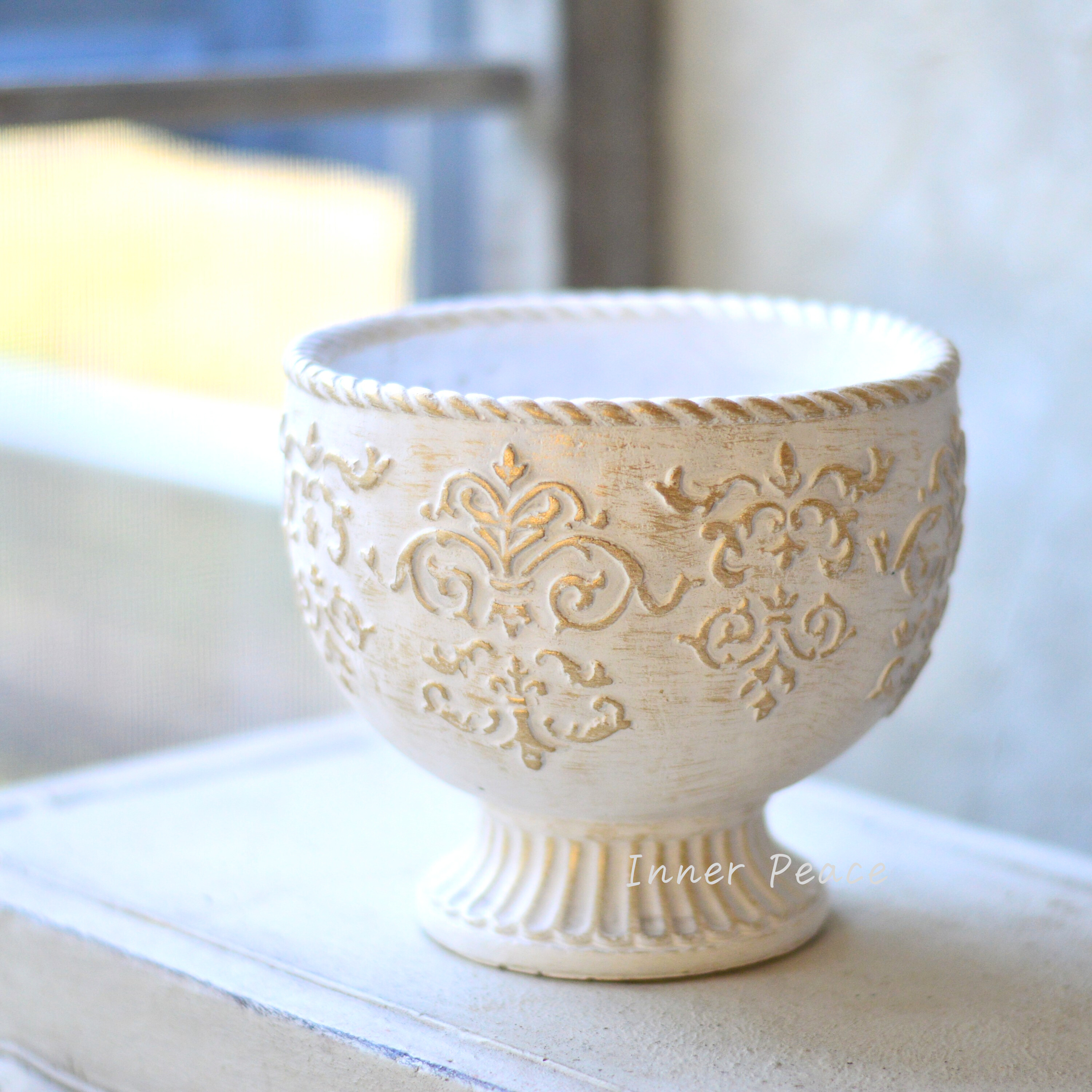 【CARNAC】 アカンサスカップ01 『S・アイボリー×ゴールド』 (CP851SIG)