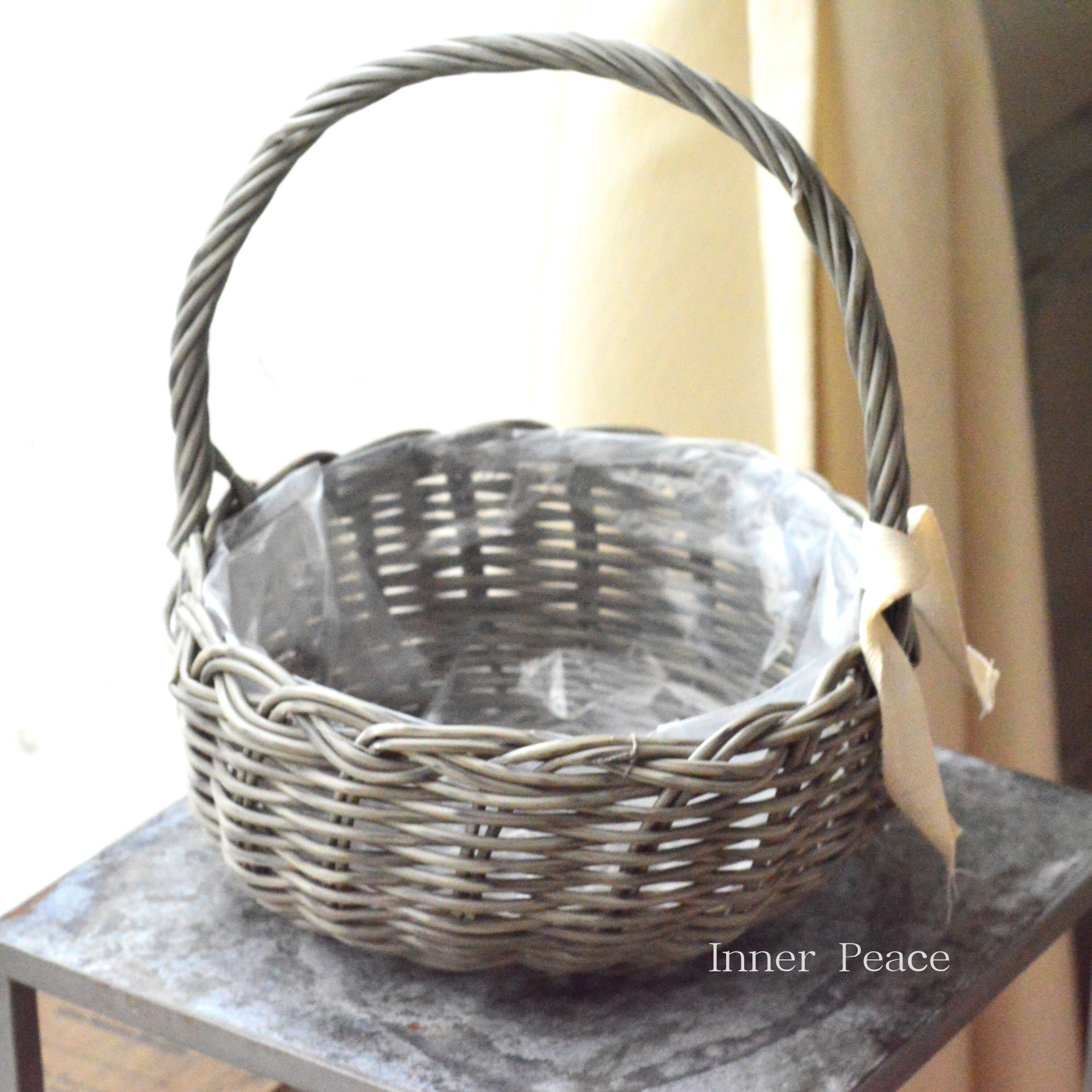 【MURATAYA】 PPラタン 『フラットハンドル・S・ライトグレー』 (No.30001)