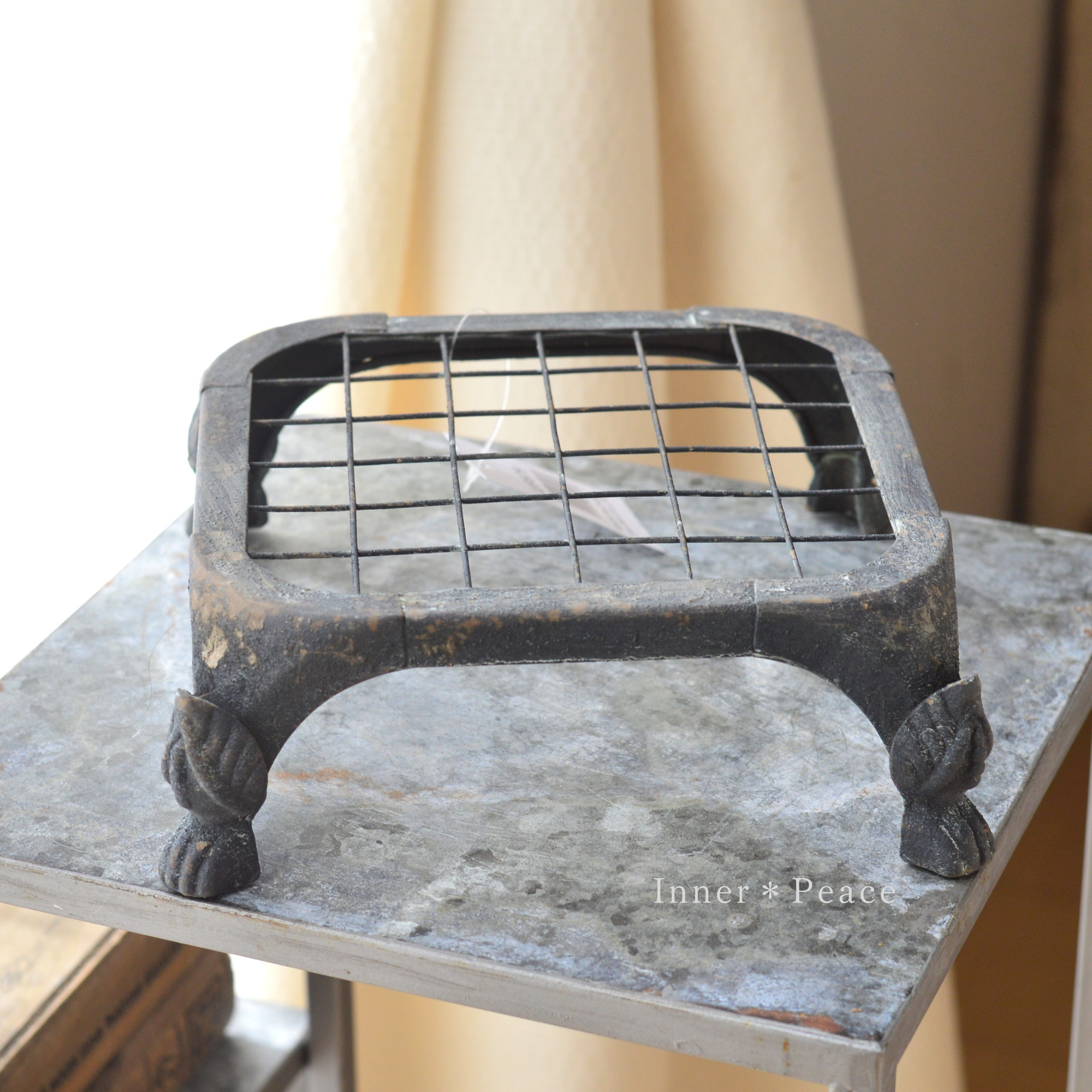 【友膳】 シャビースクエアスタンド 『S・ダークグレー』 (UF679)