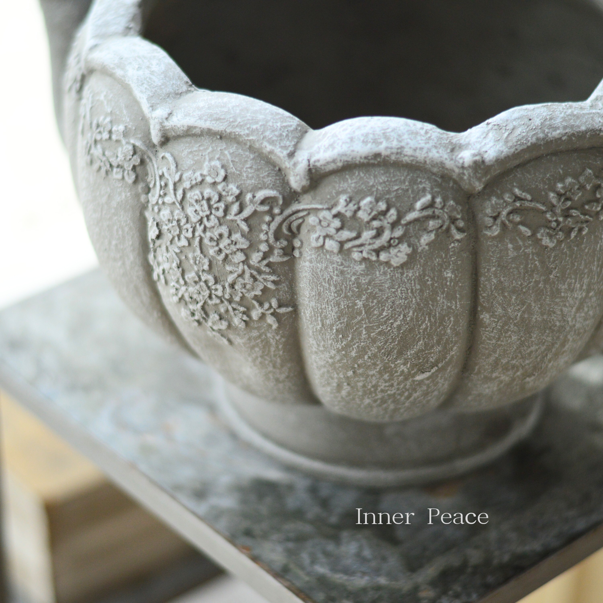 【CARNAC】ミニフラワーティーポット 『グレー』 (GFB371GY)