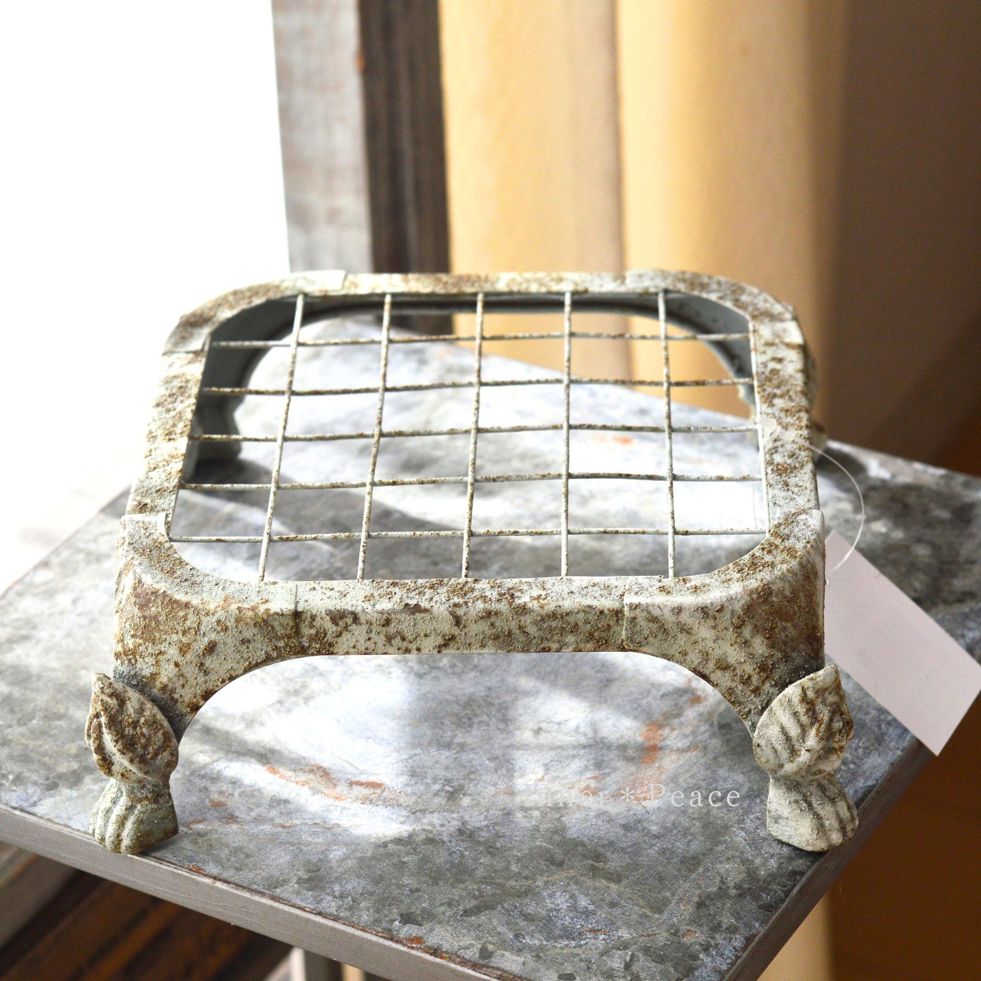 【友膳】 シャビースクエアスタンド 『S・グレー』 (UF677)