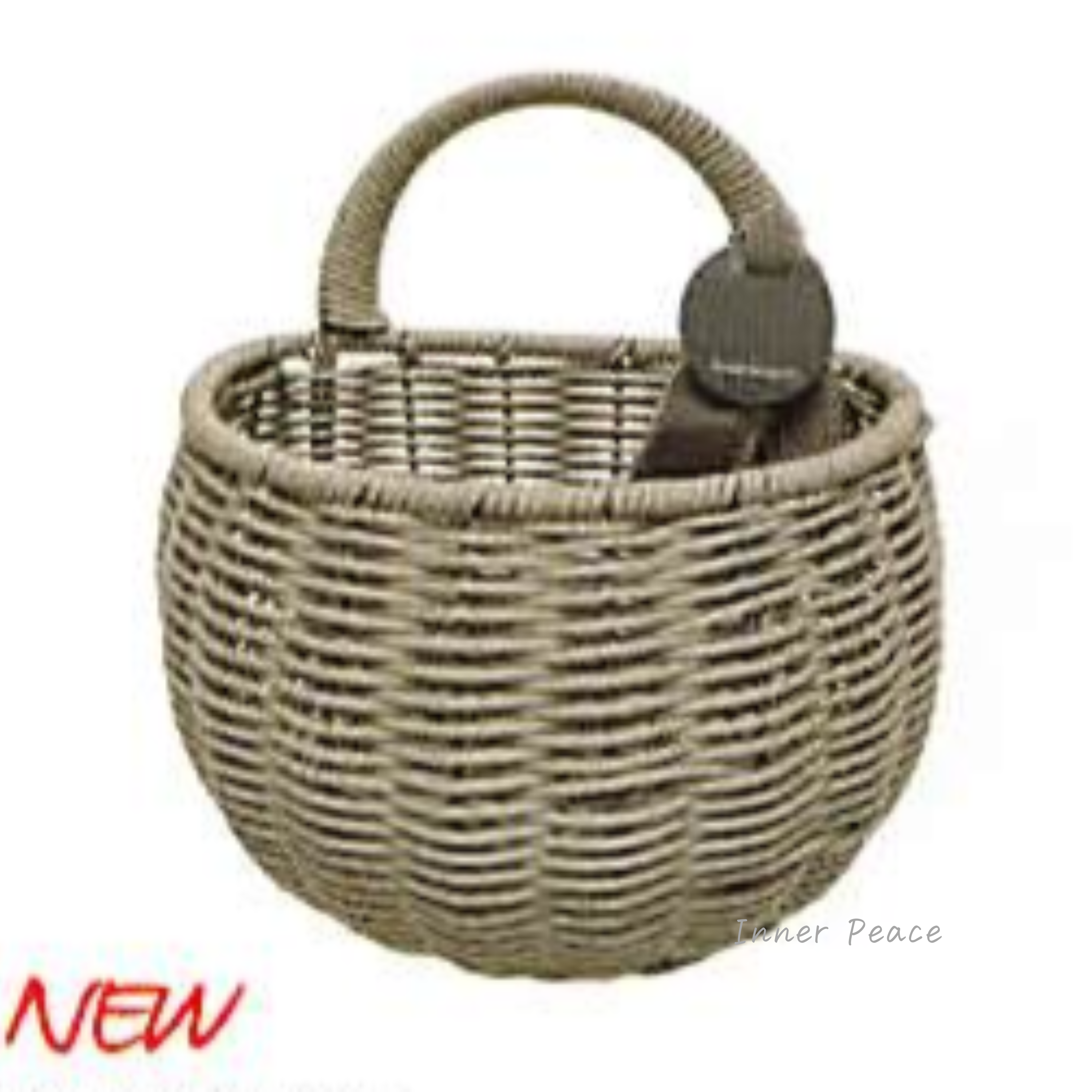 【ミュールミル】 ジェミニバスケット 『壁掛・グレイ』 S