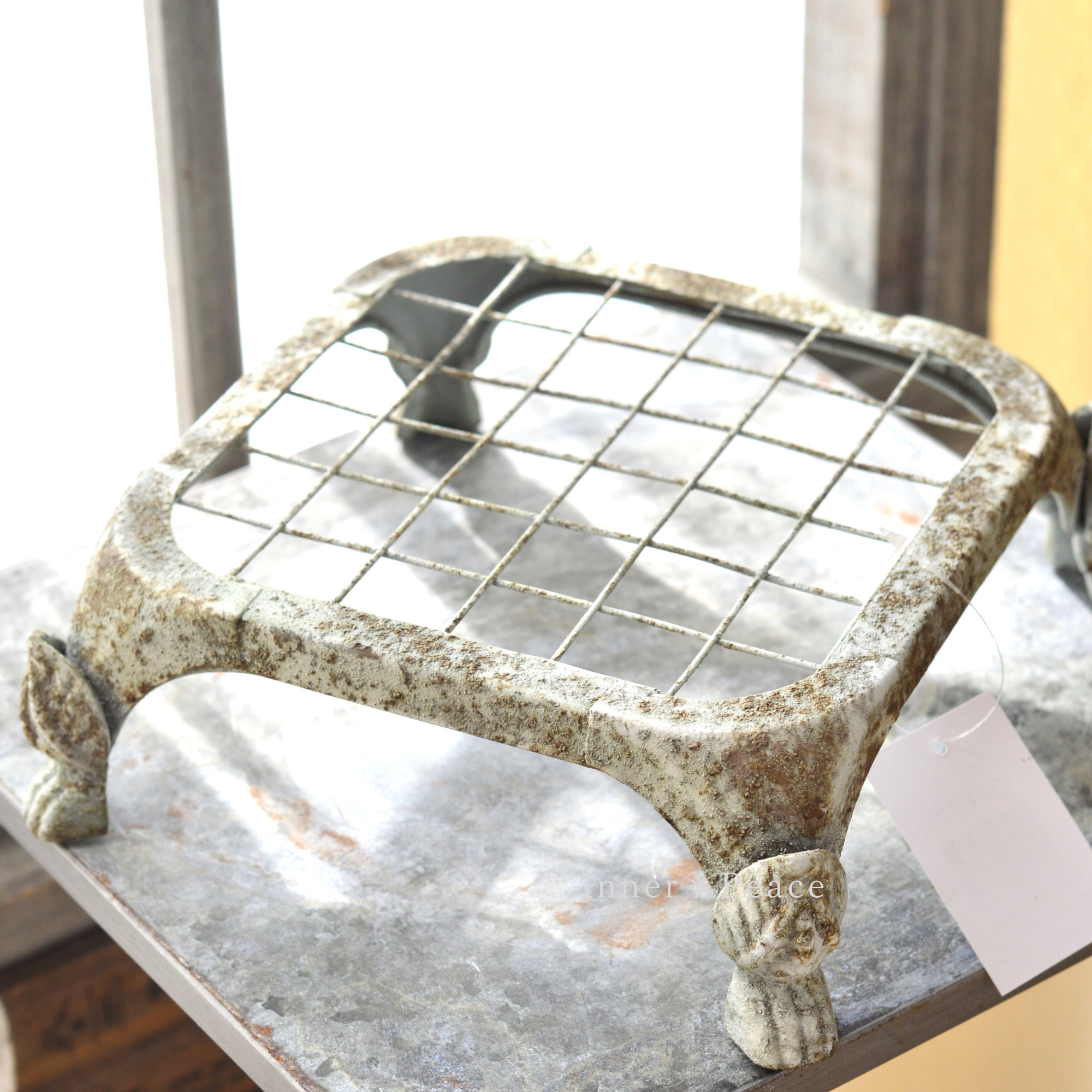 【友膳】 シャビースクエアスタンド 『S・グレー』 (UF677)