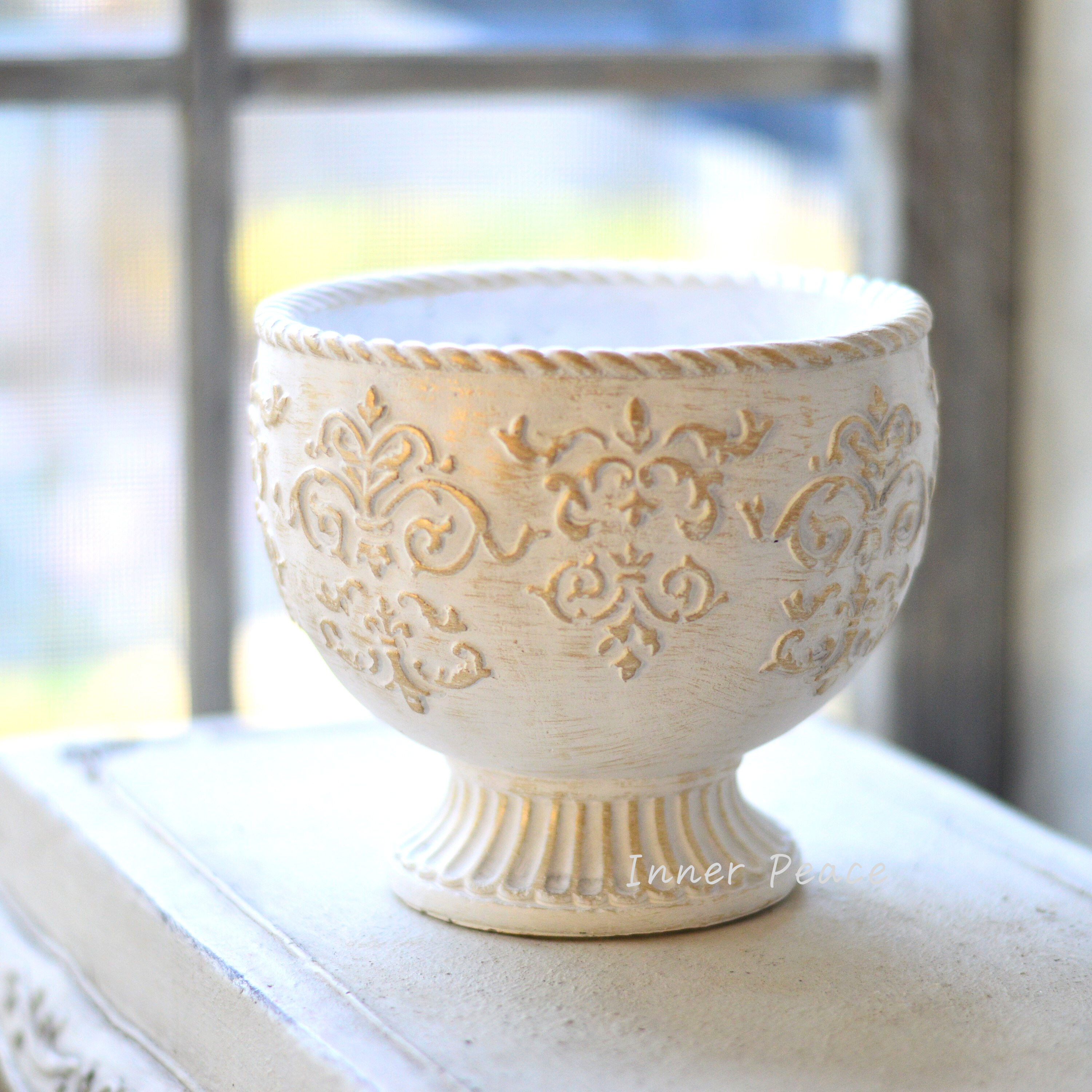 【CARNAC】 アカンサスカップ01 『S・アイボリー×ゴールド』 (CP851SIG)