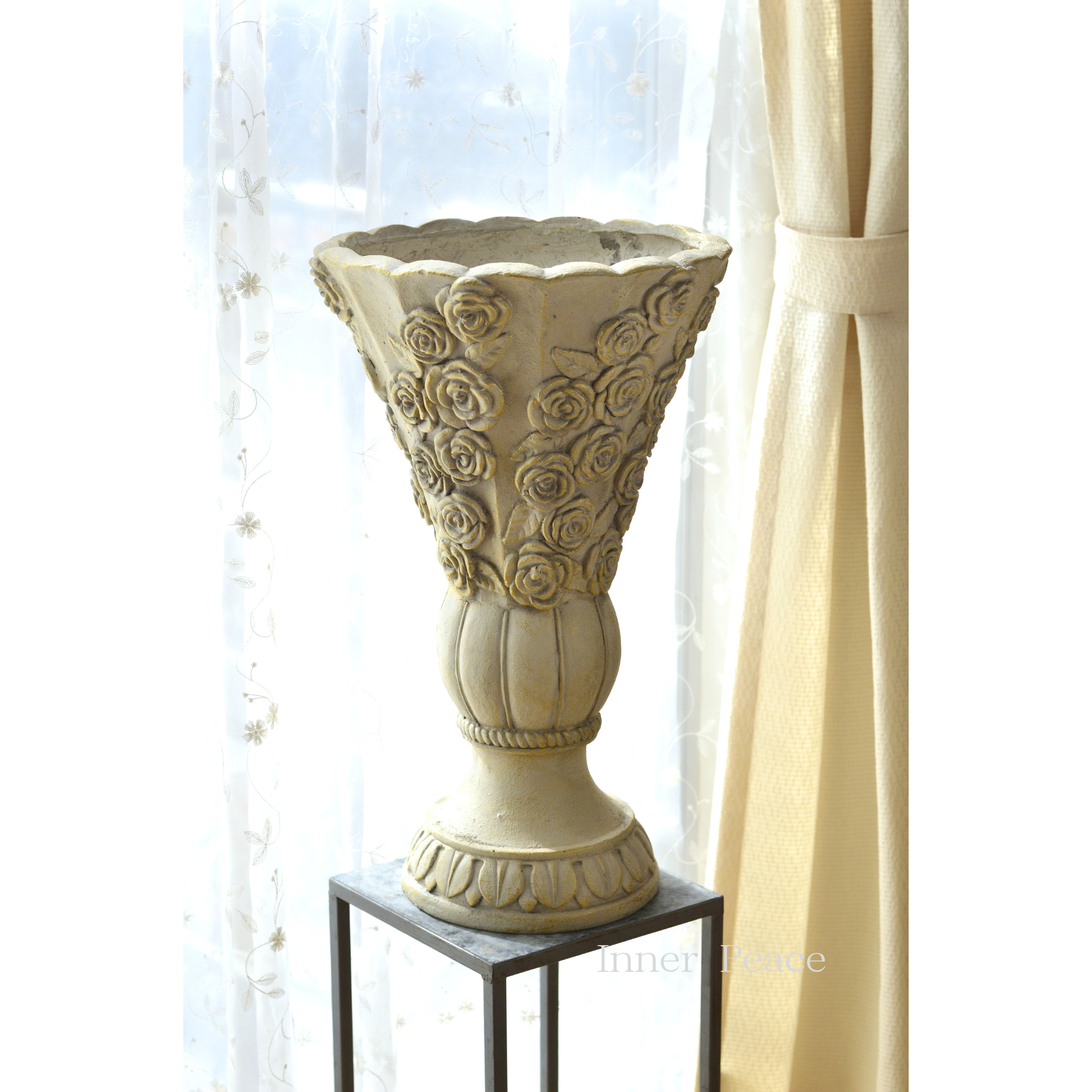 【CARNAC】 オールドローズロングカップ 『アイボリー×ゴールド』 (GFB495IG)