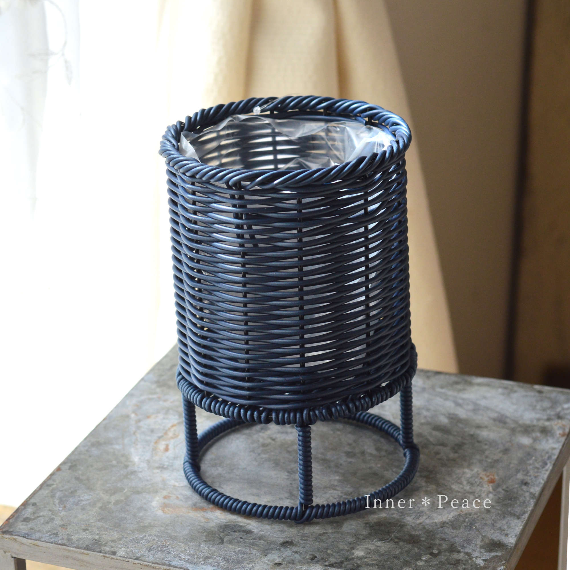 【友膳】 ガンセトスタンドポット 『S・ブルー』 (KM807)