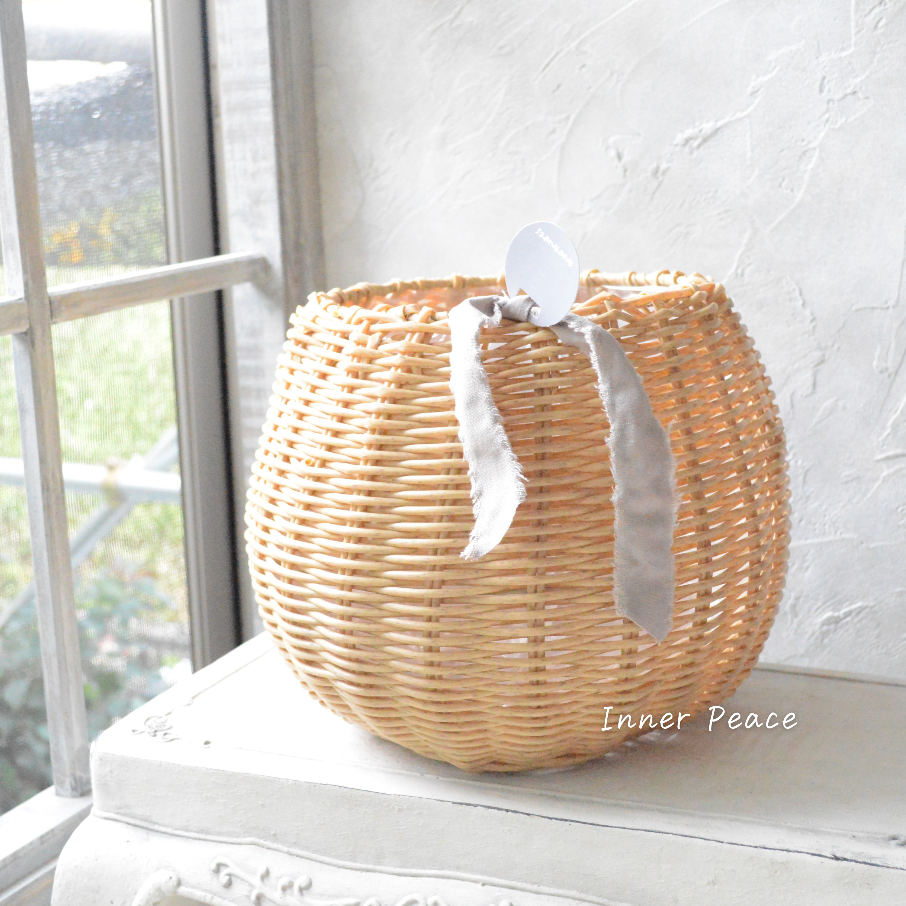 【ミュールミル】 ジェミニバスケット ナチュラル・M