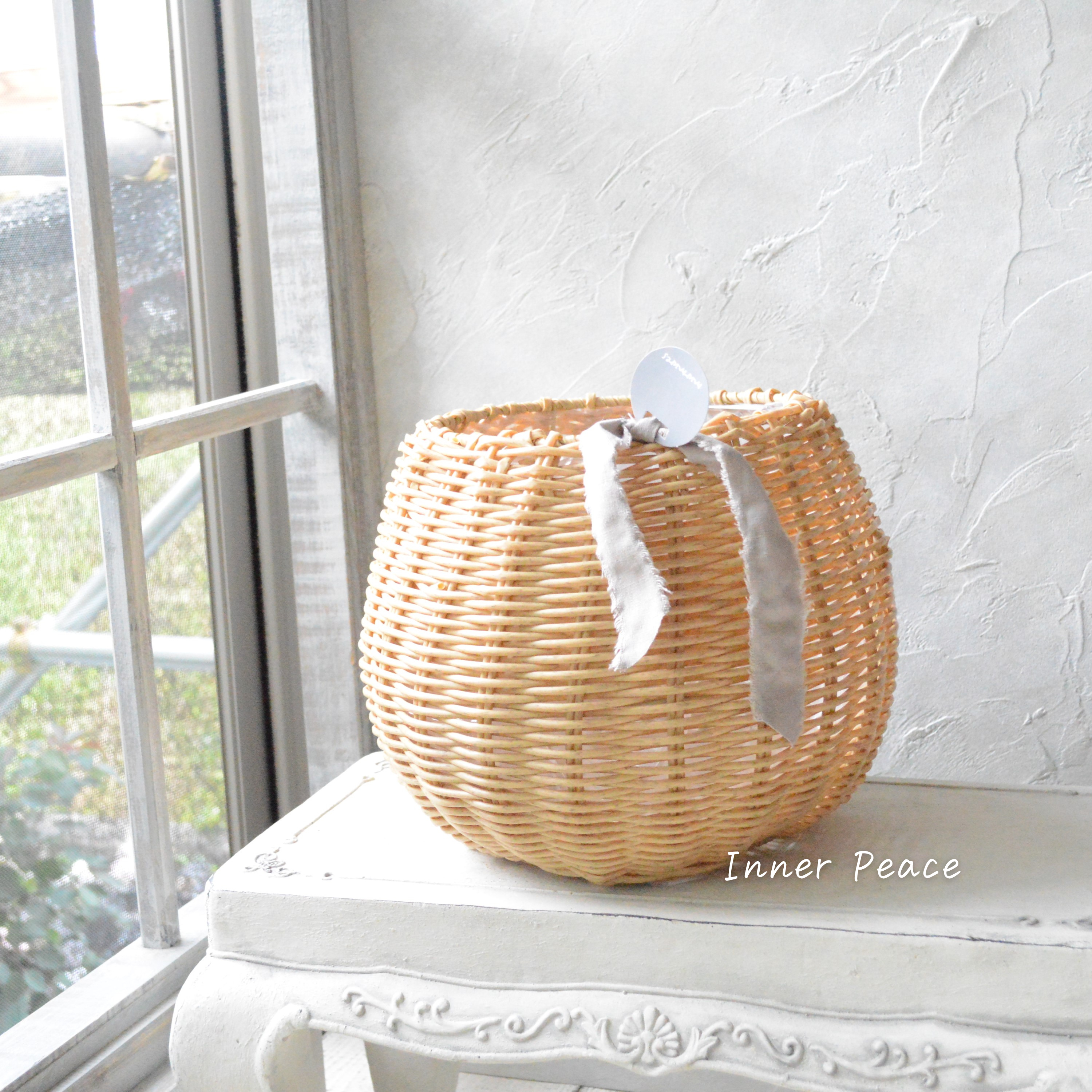 【ミュールミル】 ジェミニバスケット ナチュラル・M