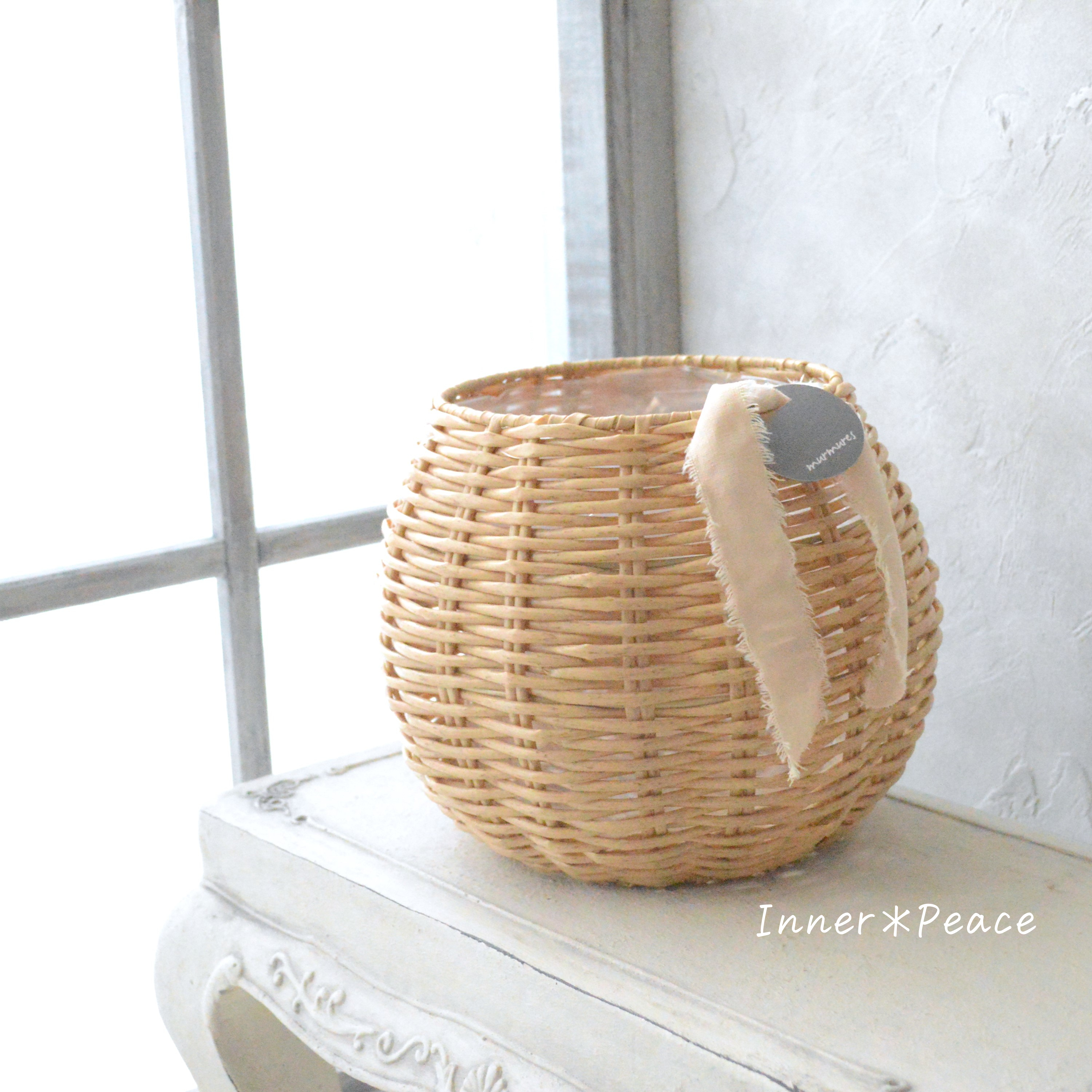 【ミュールミル】 ジェミニバスケット ナチュラル・S