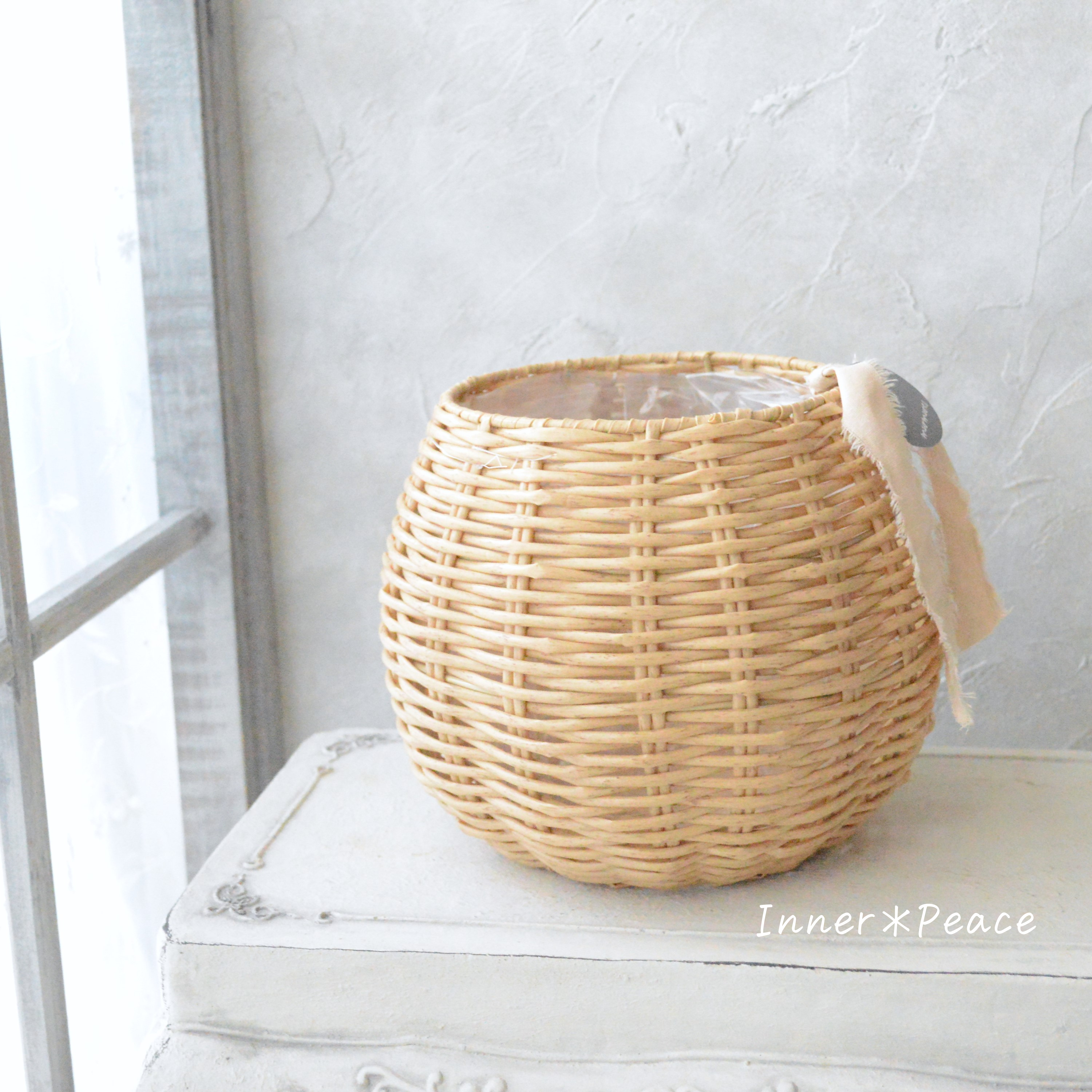 【ミュールミル】 ジェミニバスケット ナチュラル・S