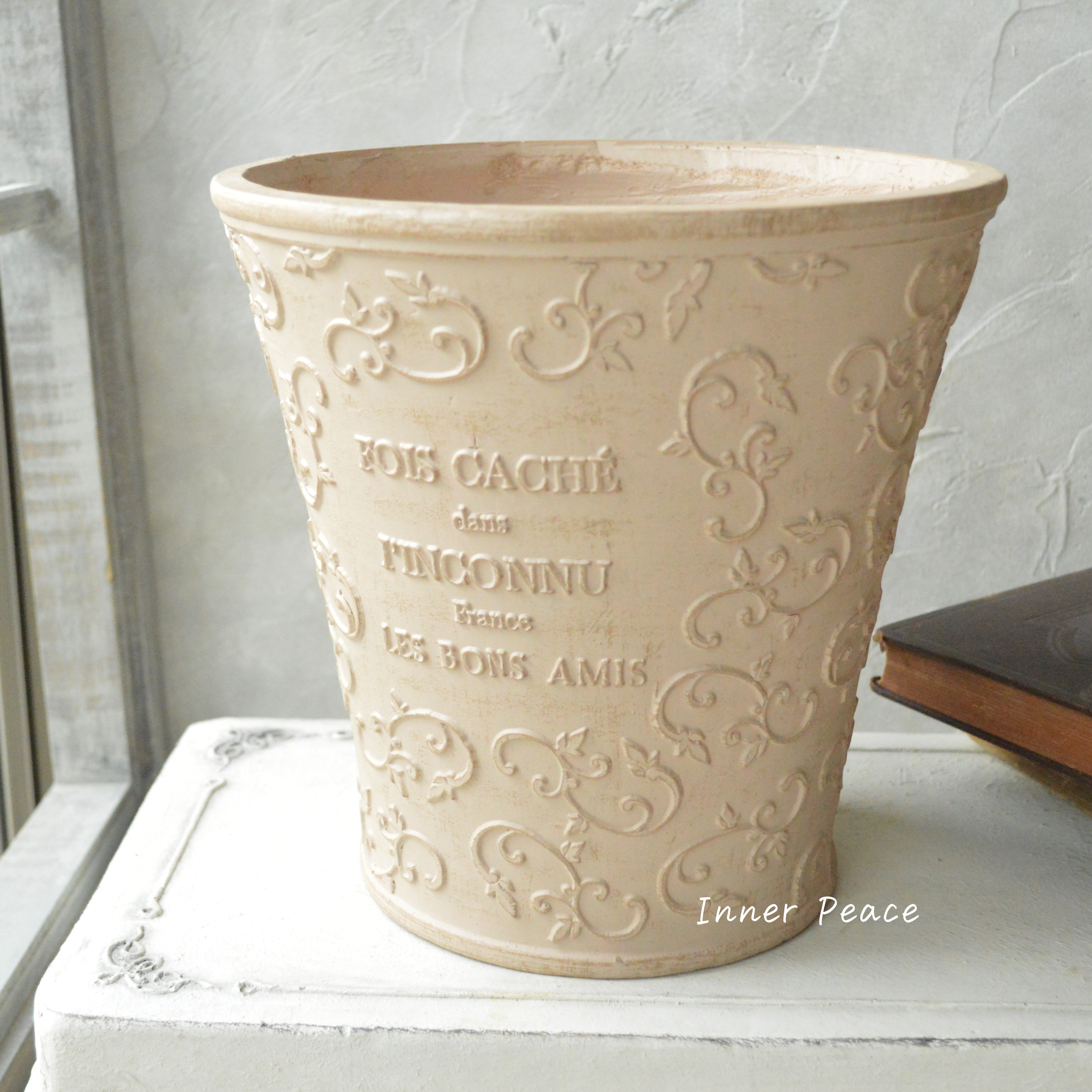 【友膳】 ホワキャシポット S ベージュ