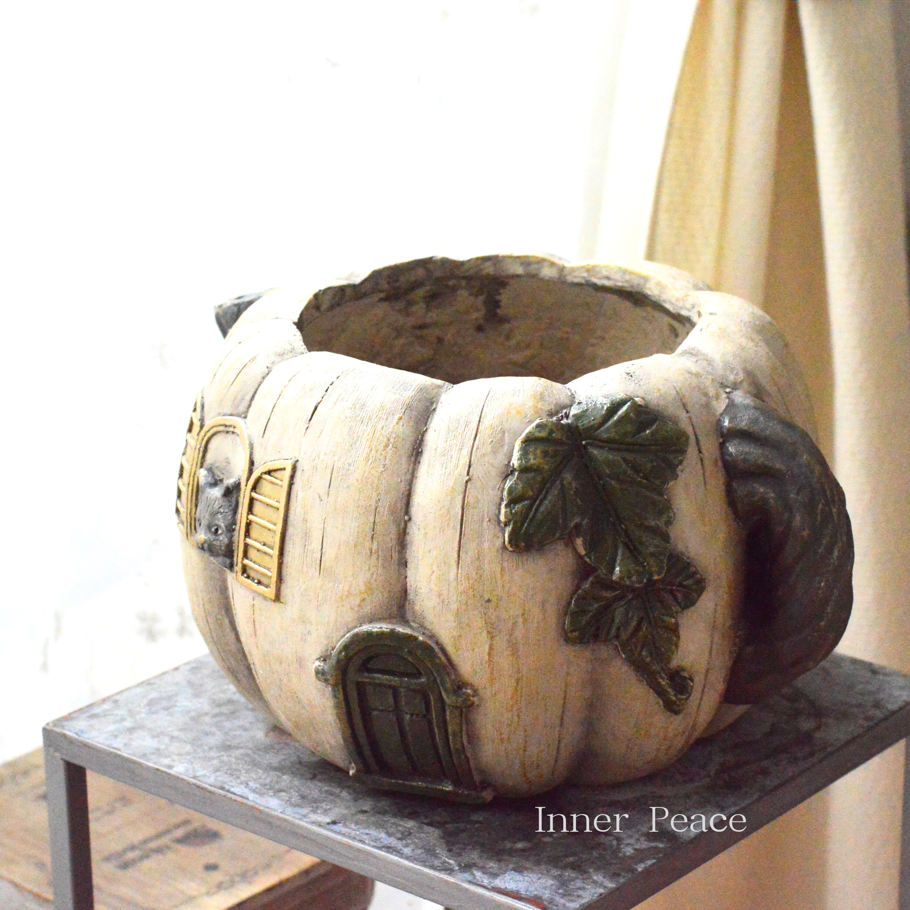 【CARNAC】 パンプキンハウス 『25ーBポット・ホワイト』 (GFBHW14WH)