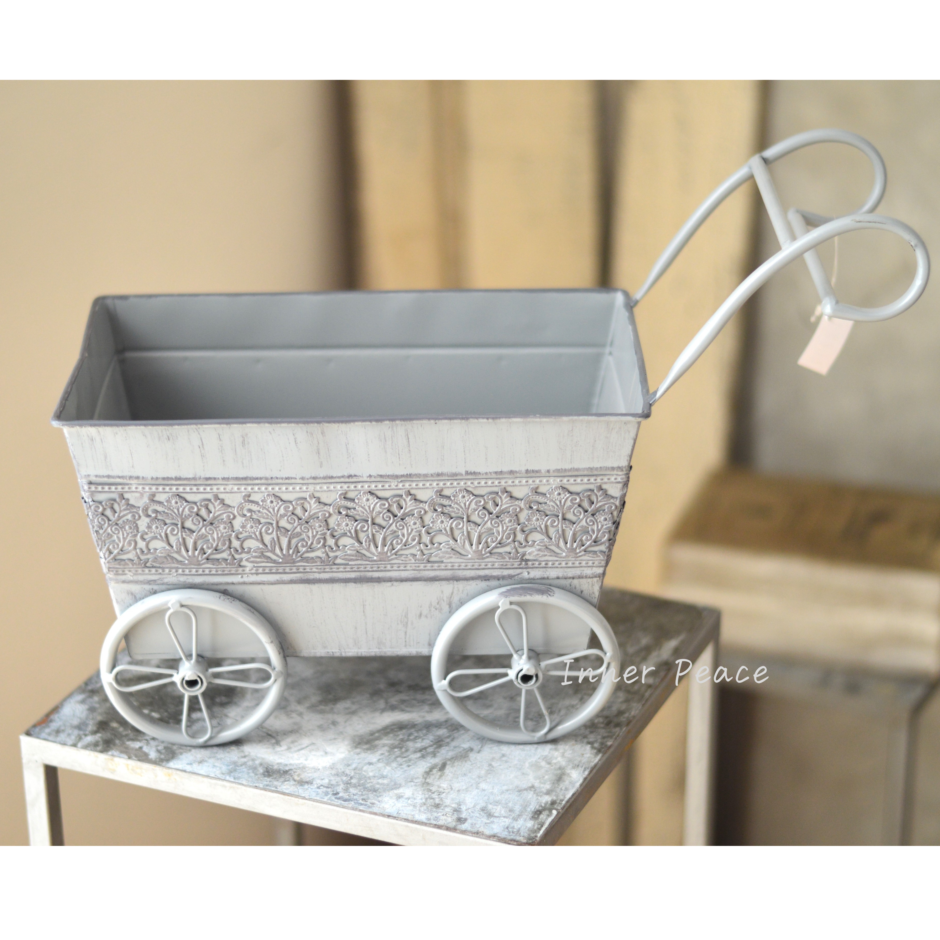 【CARNAC】 ボタニカルレースカート 『グレー』 (KB65GY)