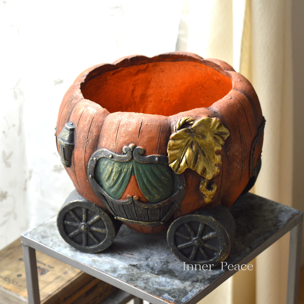 ハロウィン 馬車 かぼちゃ パンプキン プランター 植木鉢 鉢