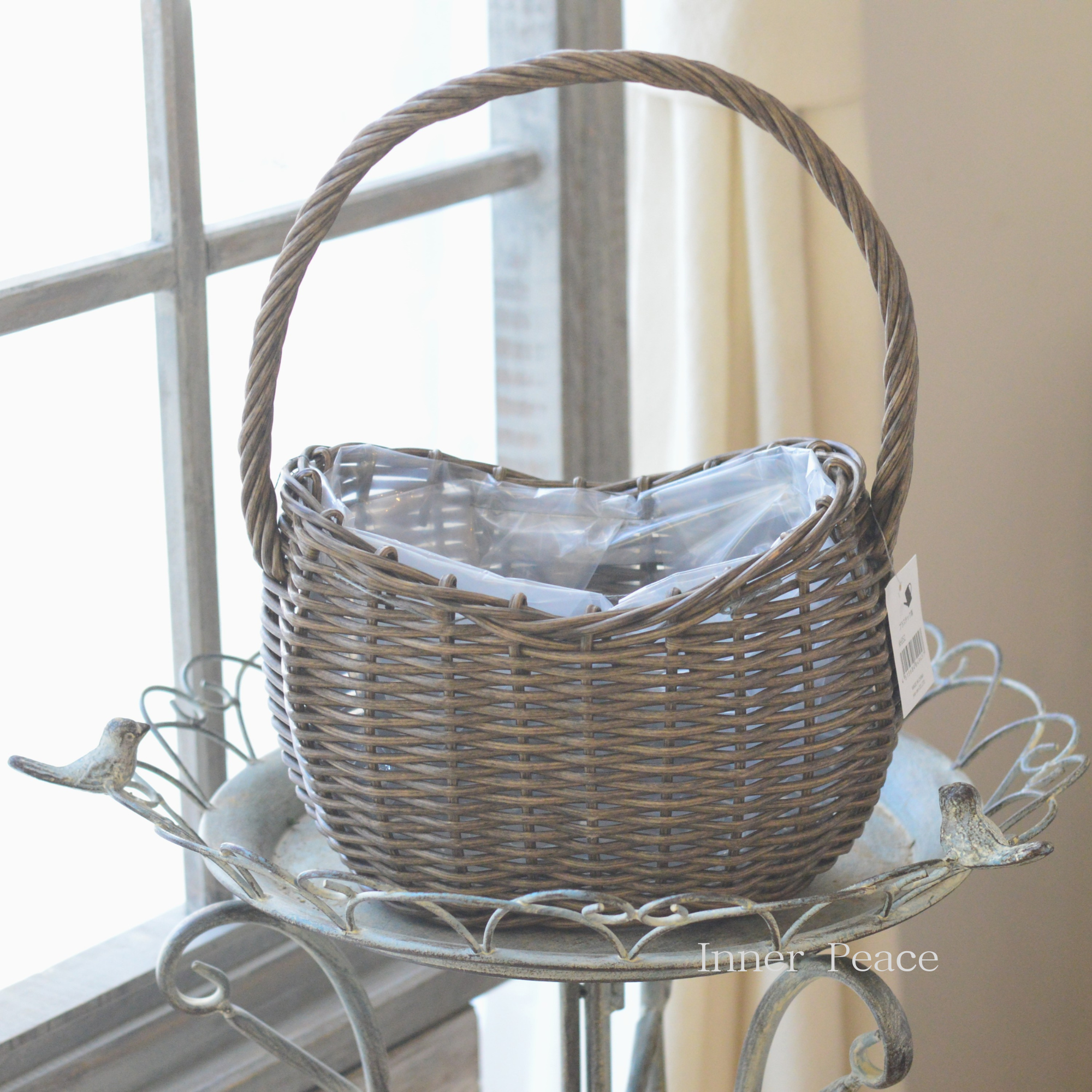 【友膳】 ユニカーブバスケット　『ダークグレー』　　(KH352)