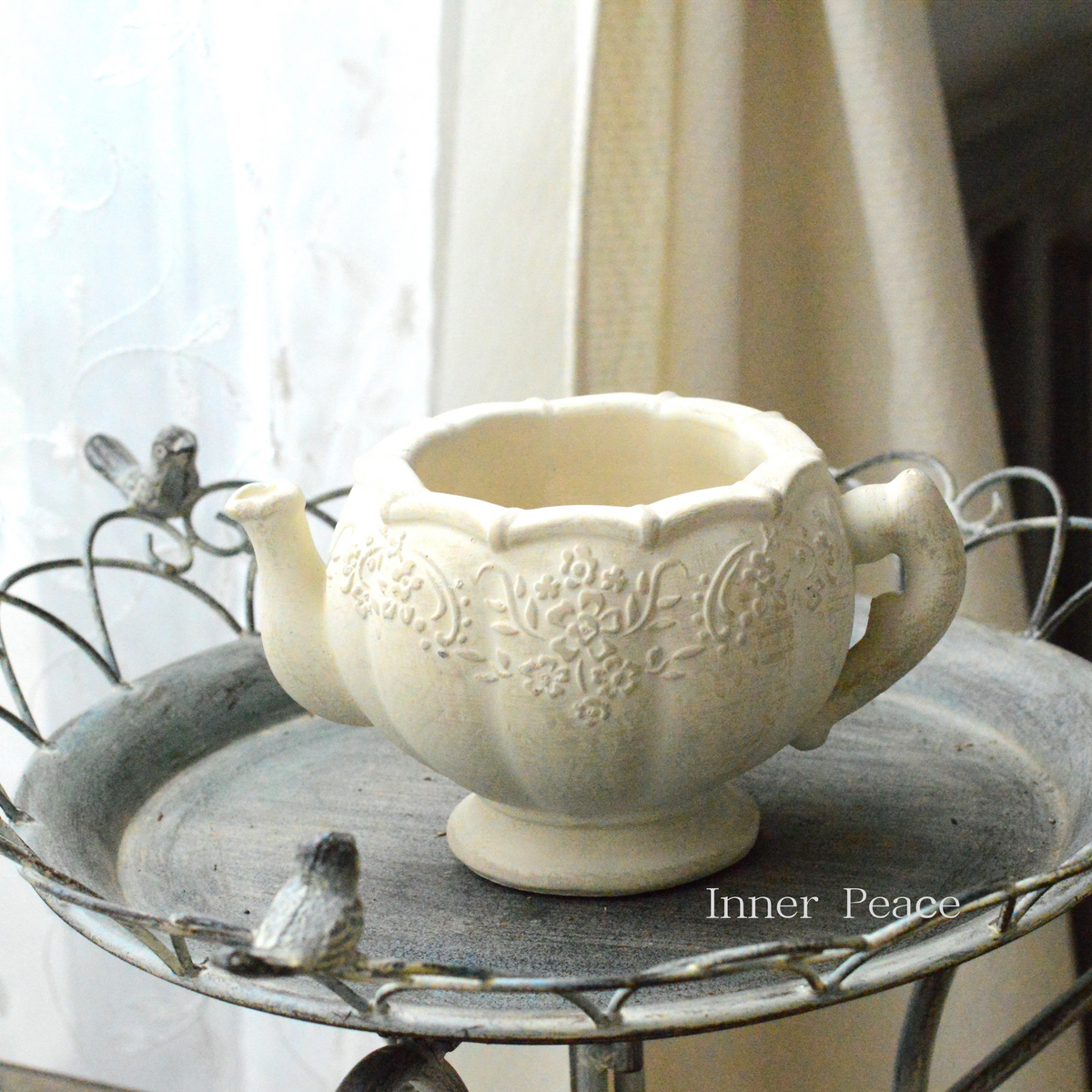 CARNAC】ティーパーティポット 『L・ホワイト』 （CP2519WH）